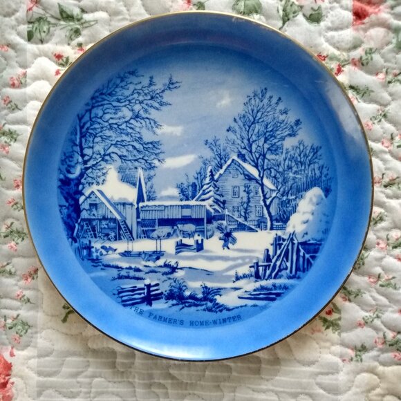 Currier and Ives plate - Picture 1 of 5